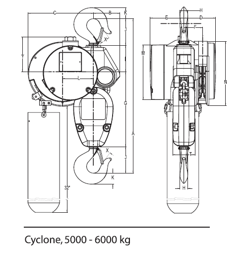 Cyclone手拉環(huán)鏈葫蘆? 可選防火花選項(圖3)